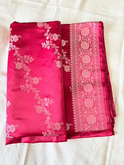 Maroon Banarasi Mashru Silk